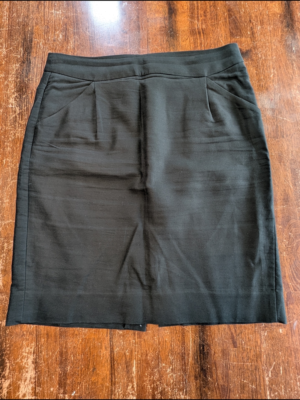 J. Crew The Pencil Skirt Black Size 10 Career Workwear Casual Classic Cotton